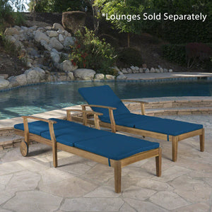 Outdoor Water Resistant Chaise Lounge Cushion