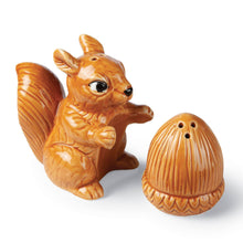 Load image into Gallery viewer, Squirrel and Acorn Salt and Pepper Shakers
