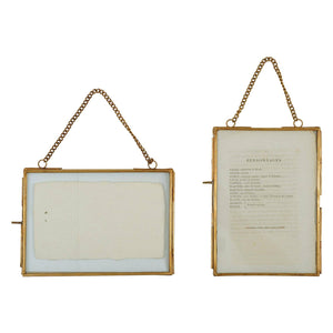 Brass and Glass Photo Frame, 2 Styles