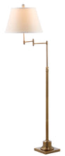 Load image into Gallery viewer, Adjustable Height Golden Floor Lamp
