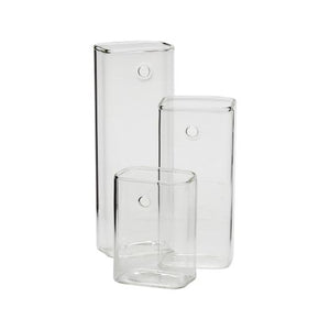 Clear Glass Hanging Wall Sage Vase