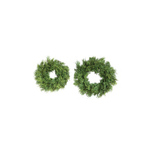 Load image into Gallery viewer, 8&quot; Faux Cedar Wreath
