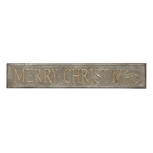 Load image into Gallery viewer, Merry Christmas Embossed Metal Wall Decor
