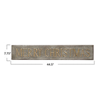 Load image into Gallery viewer, Merry Christmas Embossed Metal Wall Decor
