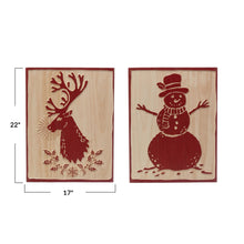 Load image into Gallery viewer, Wood Laser Cut Winter Wall Decor, 2 Styles
