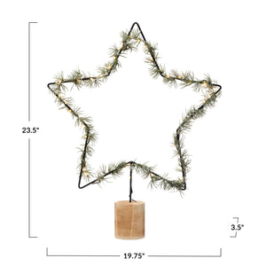 LED Light-Up Pine Star